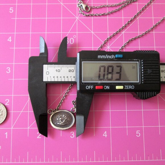 PYRRHA Design Wax Seal Birth Of Venus Pendant Necklace Sterling Silver 925 - Picture 8 of 15